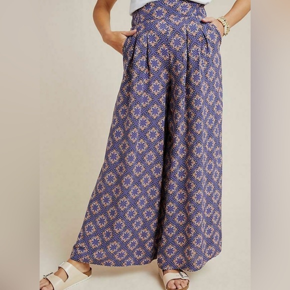 Anthropologie MAEVE Palazzo Pants in Terrace Floral - Picture 3 of 14